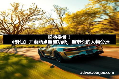 脱胎换骨!《剑仙》开潜能点重置功能,重塑你的人物命运